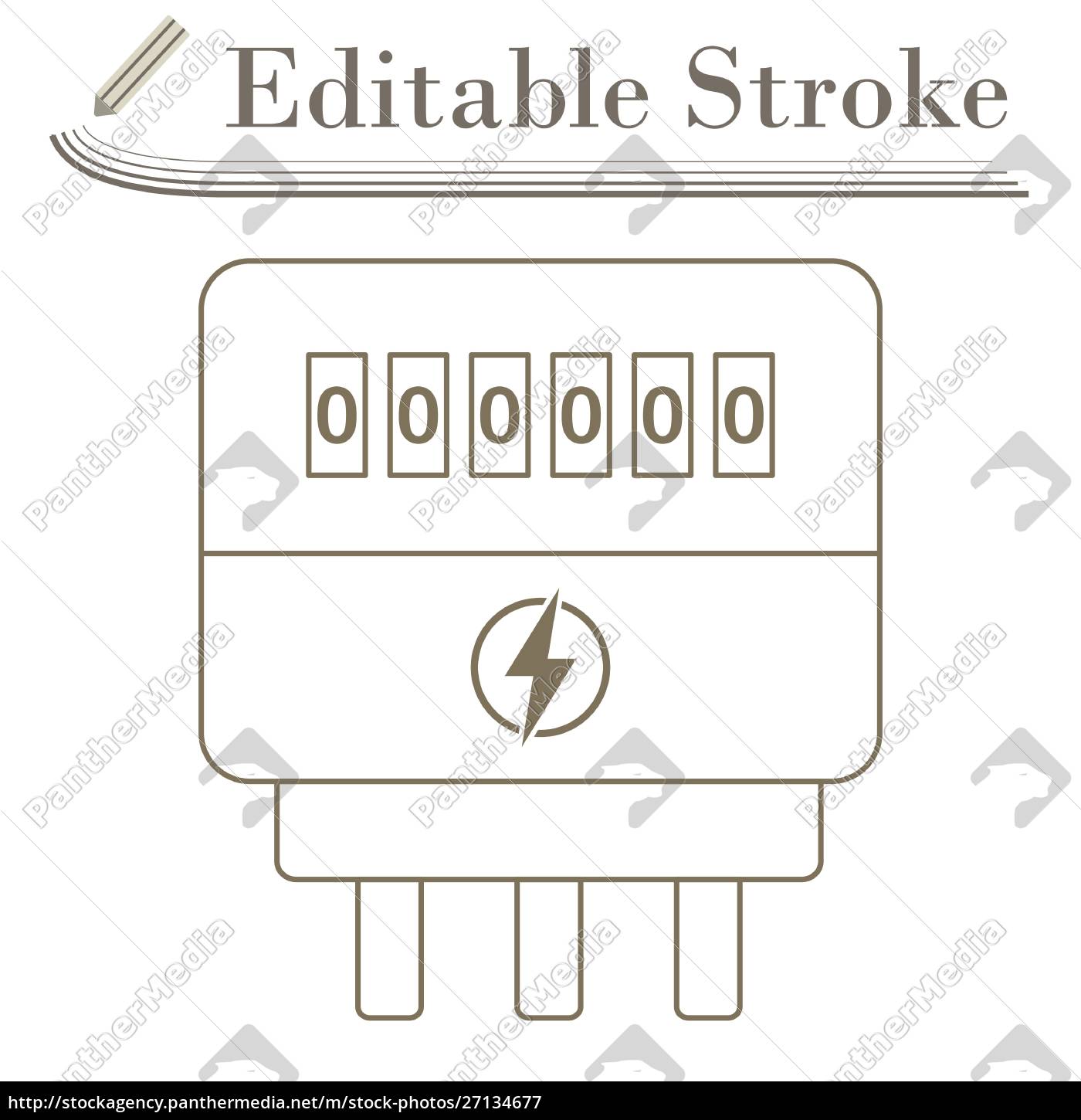 electric meter icon